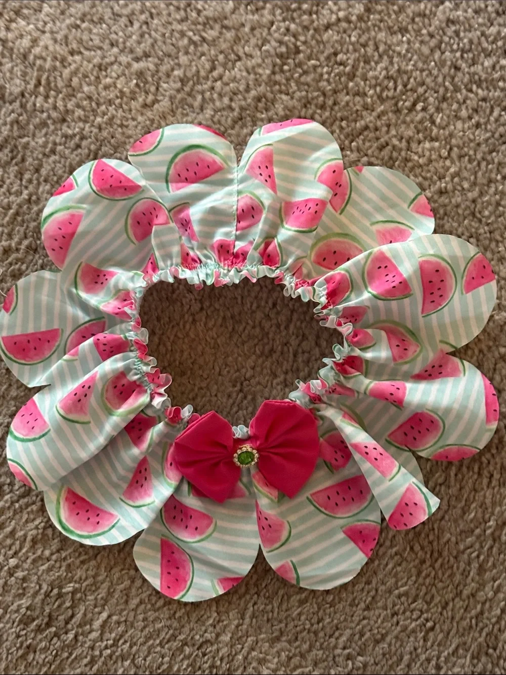 Pink Watermelon Flower Collar for Pets!